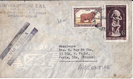 ARGENTINE N° 377/PA31 S/L. DE BUENOS AIRES/7.6.49 POUR LA FRANCE - Storia Postale