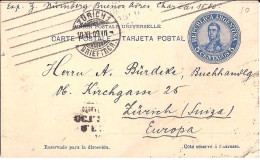 ARGENTINE N° ENTIER POSTAL CP DE BUENOS AIRES/20.10.09 POUR LA SUISSE - Covers & Documents