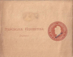 ARGENTINE N° ENTIER POSTAL BANDE JOURNAL 1c NEUF - Storia Postale