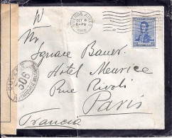 ARGENTINE N° 203 S/L. DE BUENOS AIRES/6.10.16 POUR LA FRANCE + CENSURE FRANCAISE - Lettres & Documents