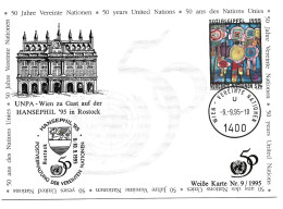 Nations Unies Vienne. Carte Postale 1995 YT 199 Oblitéré 1er Jour (N°2) - Maximumkaarten