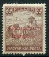 ARAD (French Occupation) 1919 Overprint On Harvesters 35f. MNH / **.  Michel 14 - Ohne Zuordnung