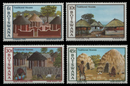 Botswana 1982 - Mi-Nr. 295-298 ** - MNH - Traditionelle Häuser - Botswana (1966-...)