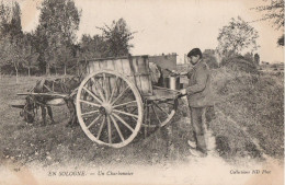 EN SOLOGNE - Un Charbonnier (attelage âne) - Centre-Val De Loire