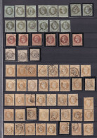 Collection  France Du N°25/32 - Nuances Oblitérations - Timbres, Fragments - Etat B à TB - 1863-1870 Napoléon III. Laure