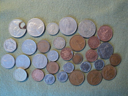 ANGLETERRE. LOT DE 32 PIECES DE MONNAIE DIFFERENTES. 1948 / 2002 - Mezclas - Monedas