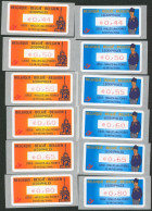 Timbres De Distributeurs (ATM) - Leodiphilex S5 (set Complet, MNH, ATM110/11 Virgule) - Ungebraucht