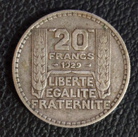 PIECE 20 FRANCS TYPE TURIN ARGENT De 1929 - 20 Francs