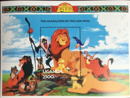 Uganda 1994 Lion King Disney Minisheet MNH - Ouganda (1962-...)