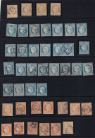 Collection  France Du N°36/38 - Nuances Oblitérations - Timbres, Fragments - Etat B à TB - 1870 Siège De Paris