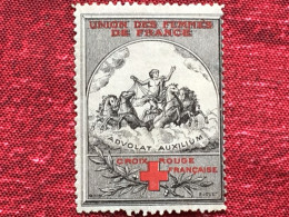 Croix Rouge Française Union Des Femmes De France-advol Red Cross-Timbre-Vignette-Erinnophilie-Stamp-Sticker-Viñeta-Bollo - Rode Kruis