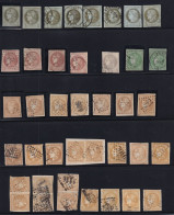 Collection  France Du N°39/48 - Nuances Oblitérations - Timbres, Fragments - Etat B - 1870 Bordeaux Printing