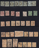 Collection  France Du N°39/48 - Nuances Oblitérations - Timbres, Fragments - Etat B - 1870 Emission De Bordeaux