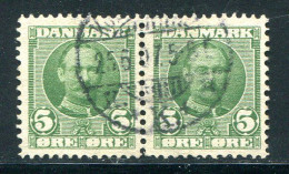 DANEMARK- Y&T N°55- Oblitéré En Paire - Used Stamps