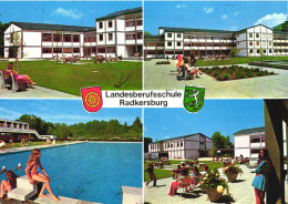 BAD RADKERSBURG, MULTIPLE VIEWS, ARCHITECTURE, PARK, CHILDREN, POOL, EMBLEM, AUSTRIA, POSTCARD - Bad Radkersburg