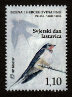 Bosnia Croatia 2023 World Day Of Swallow Fauna Birds Animals MNH - Rondini