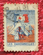 Croix Rouge Française-Sté De Secours Blessés Mililtaires WWI- Red Cross-Timbre-Vignette-Erinnophilie-Stamp-Viñeta-Bollo - Cruz Roja