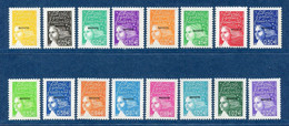 Mayotte - YT N° 112 à 127 ** - Manque 114 -  Neuf Sans Charnière - 2002 - Unused Stamps