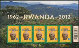 - N°4240 Feuillet De 5** / 50 Ans D'indépendance Du Rwanda Et Du Burundi  // COB : 90 ! - Neufs