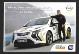 CPM.   Rallye De Monte Carlo.   Bernard Darniche.   Opel Ampera.   Postcard. - Rally Racing