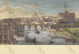 CARTOLINA  ROMA,LAZIO-GALLERIA NAZIONALE D'ARTE ANTICA-VANVITELLI (1653-1736)-VEDUTA DEL TEVERE-STORIA,NON VIAGGIATA - Musées