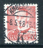 DANEMARK- Y&T N°317- Oblitéré - Gebraucht
