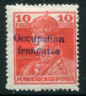 ARAD (French Occupation) 1919 Overprint On Karl 10f. LHM / *.  Michel  26 - Non Classés