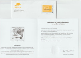 Entier Enveloppe TSC Pour Les Voeux 2024 De La Poste . - PAP : Su Commissione Privata TSC E Sovrastampe Semi-ufficiali