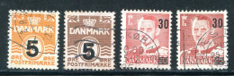 DANEMARK- Y&T N°362 à 365- Oblitérés - Used Stamps