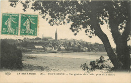 Dép 29 - Pont Croix - Vue Générale De La Ville Prise De La Rivière - état - Pont-Croix