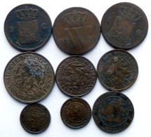 Pays Bas - Lot De 9 Monnaies (Lot 43) - Collections