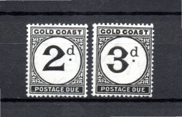 Ghana/Goldcoast 1951 Old Postage-due Stamps (Michel 5/6) Nice MNH - Côte D'Or (...-1957)