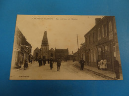 60) Estrées-st-dénis - N°4 - Rue Et Place De L'église (chocolat Menier) - Année: - EDIT: - Estrees Saint Denis