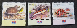 Malaysia Semi Aquatic Animal 2006 Turtle Crab Wildlife Fauna (stamp Logo) MNH - Malaysia (1964-...)