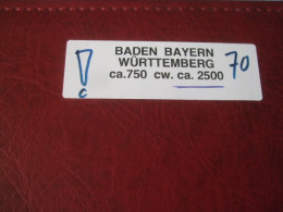 Stockbook. With Old Germany, Baden, Bayern, Wurttemburg - Collections