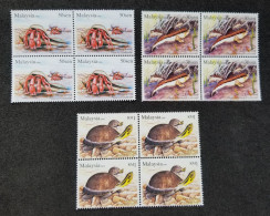 Malaysia Semi Aquatic Animal 2006 Turtle Crab Fauna Wildlife (stamp Block Of 4) MNH - Malaysia (1964-...)