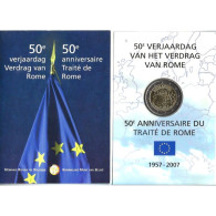 BELGIE - BELGIQUE MINIBLISTER 2 € 2007 FDC In Blister - Verdrag Van Rome - Belgique