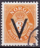 NO037C – NORVEGE - NORWAY – 1941 – VICTORY OVERPRINT ISSUE Without WM – SC # 222 USED 7 € - Gebraucht