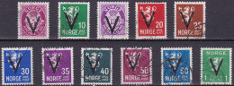 NO039A – NORVEGE - NORWAY – 1941 – VICTORY OVERPRINT ISSUE Without WM – SC # 226/234 USED 57,75 € - Gebraucht