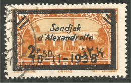 369 Sandjak D'Alexandrette Yv 15 10-11-1938 Surcharge 2f50 Sur 4p Centrage Parfait (f3-ALE-1) - Used Stamps
