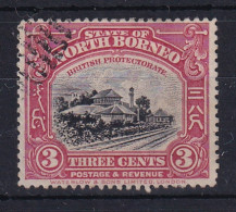 North Borneo: 1909/23   Railway Station    SG162   3c  Rose-lake [Perf: 13½-14]   Used  - Noord Borneo (...-1963)