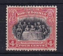 North Borneo: 1925/28   Sultan & Staff   SG280   4c     Used  - North Borneo (...-1963)