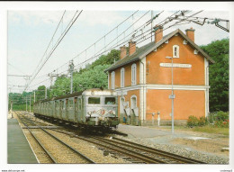87 SAINT GERMAIN LES BELLES Automotrice Inox SNCF Venant De Limoges Quitte La Gare Pour BRIVE En Août 1991 VOIR DOS - Saint Germain Les Belles