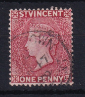 St Vincent: 1885/93   QV    SG48     1d   Rose-red  Used - St.Vincent (...-1979)