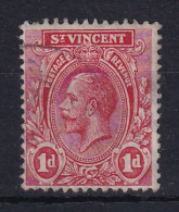 St Vincent: 1913/17   KGV    SG109     1d  Red   Used - St.Vincent (...-1979)