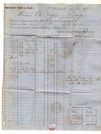 VP22.901 - 1879 - Bordereau - Banque, RAVEROT Père & Fils à SAINT - ETIENNE Pour ORANGE - Bank En Verzekering