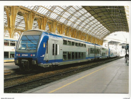 06 GARE De NICE VILLE Train Automotrice SNCF à étage En Février 2004 VOIR DOS - Ferrocarril - Estación