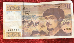 Monnaie & Billet De Banque Bank-Billet De France 1997 ''Francs''  20 Francs 1980-1997 Z 058 ''Debussy'' - 20 F 1980-1997 ''Debussy''