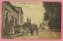 SAS1149   CPA    LAMARCHE  (Vosges)   Rue Bellune - Animation  -  Carte Toilée  ++++ - Lamarche