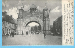 Breda (Noord-Brabant)-3 Juli 1905-Eerepoort Boschstraat-Bezoek Van H.M.de Koningin En Z.K.H. Prins Hendrik-Très Rare - Breda